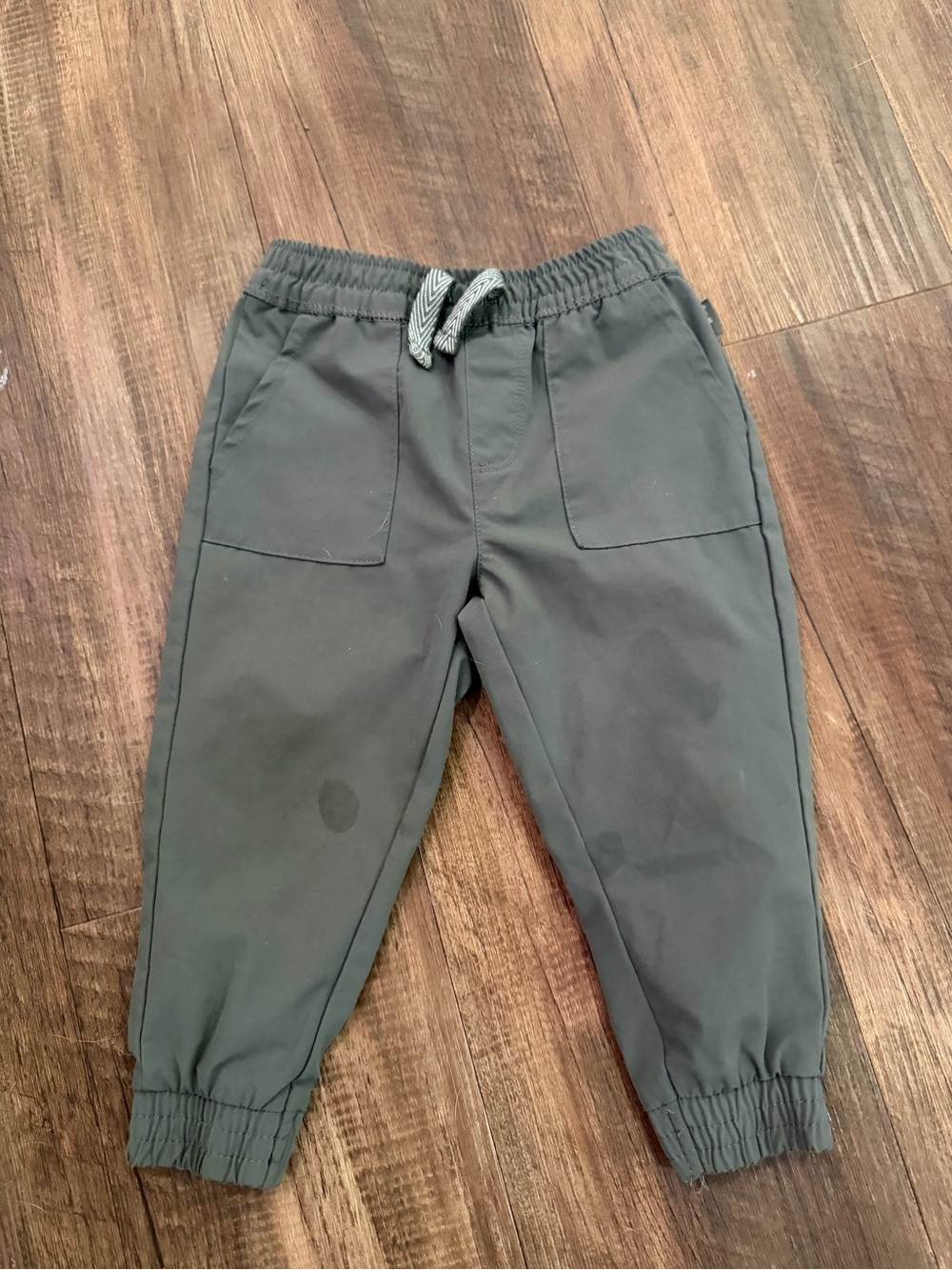 Eddie Bauer Olive Green Kids Jogger Sweatpants with Drawstring